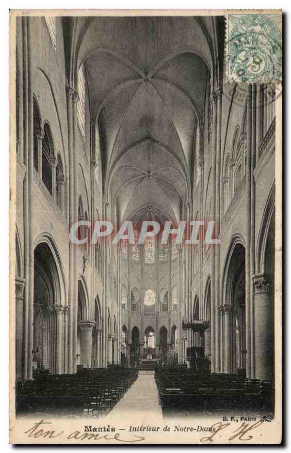 Mantes - Eglise Notre Dame - CPA 