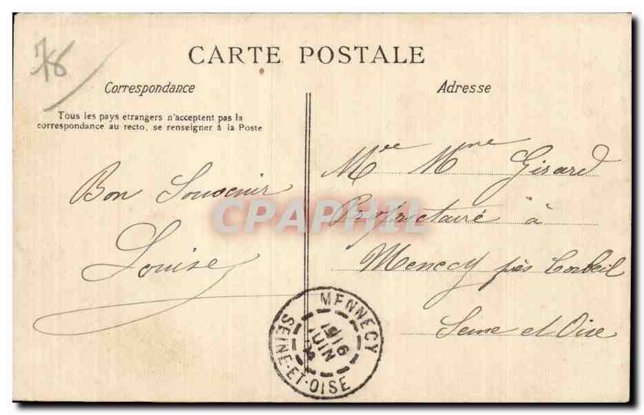 MANTES — Les Bords de la Seine — A. Cortreaux, La C. F. A. — Reverso