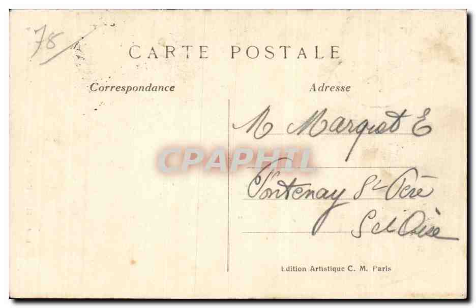 MANTES-la-JOLIE — La Cathédrale — Édition Artistique C. M. — Rückseite