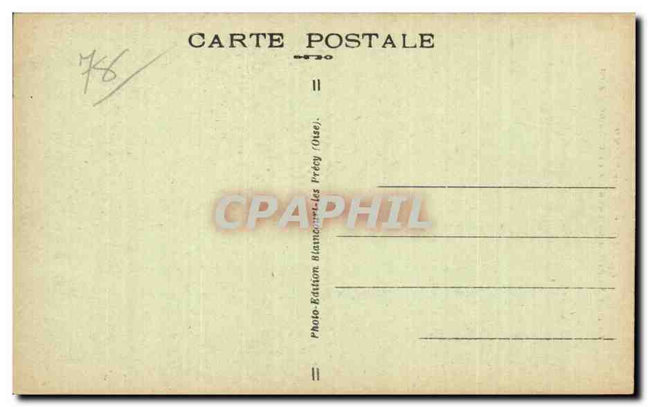 Mantes sur Seine - La Tour Saint Maclou - La Place - CPA  — Verso