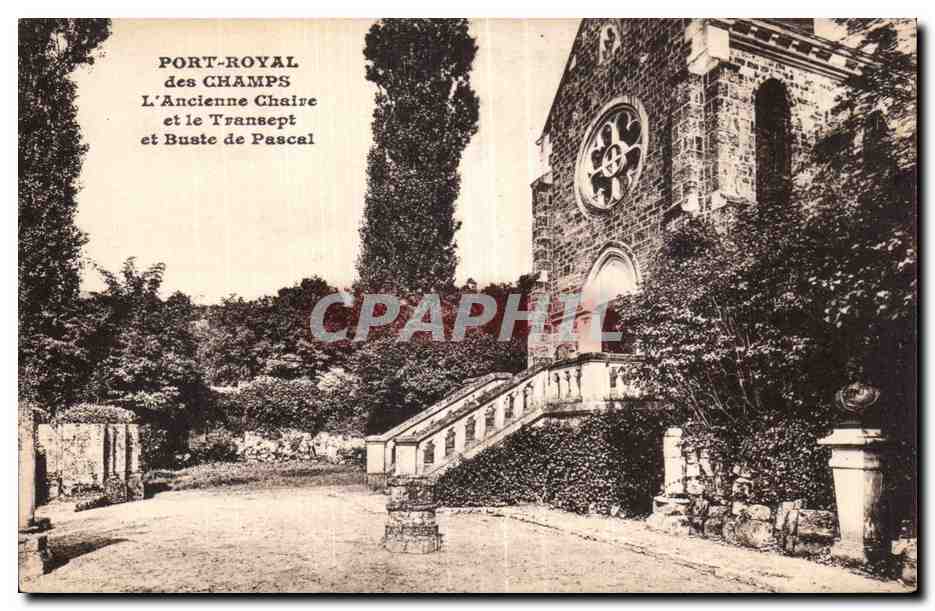 Port Royal des Champs - L Ancienne Chaire et le Transept et Buste de Pascal - CPA 