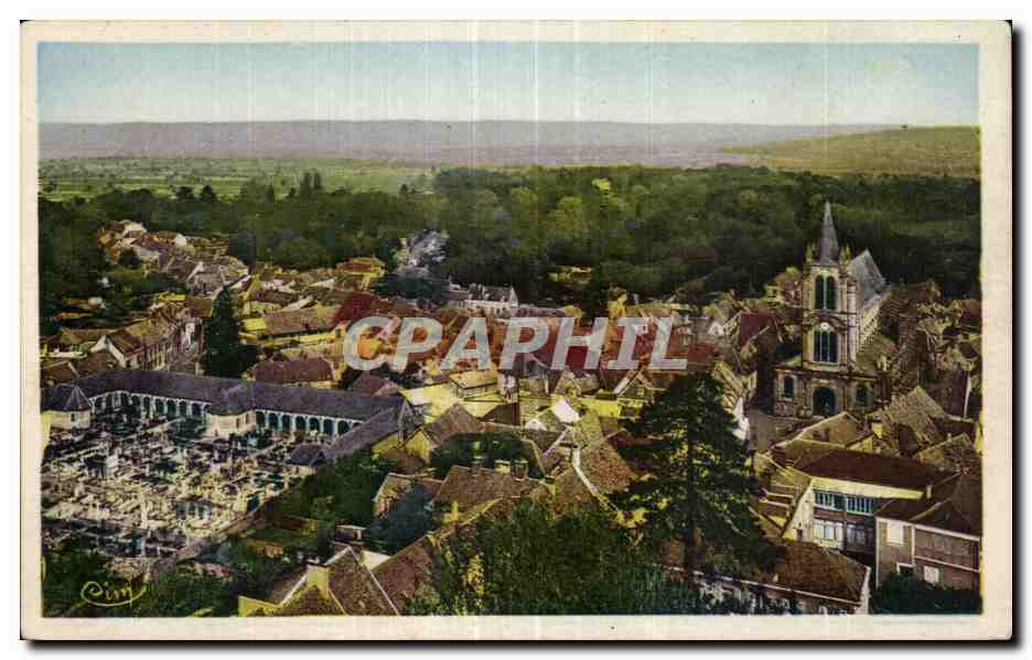 Montfort-l'Amaury — Panorama pris des Tours — Combier Imprimeur