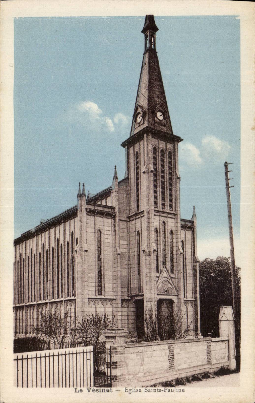Le Vésinet — Église Sainte-Pauline — Éditeur Trasoud du Vésinet