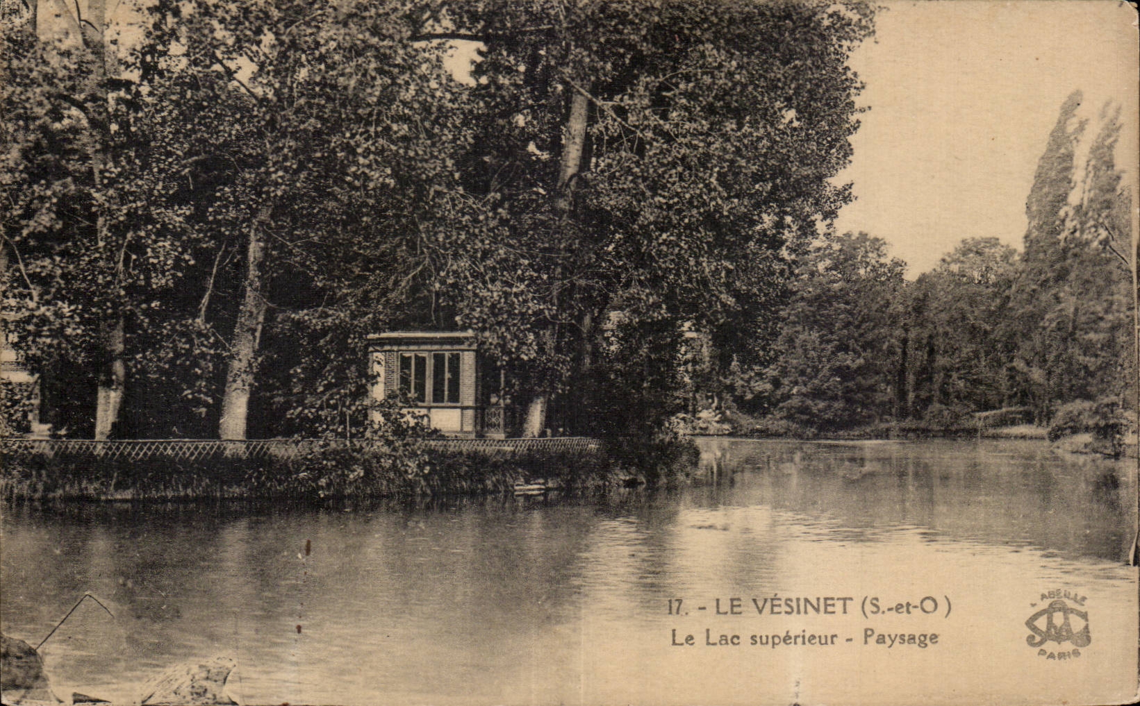 CPA Le Vesinet Le lac superieur Paysage 