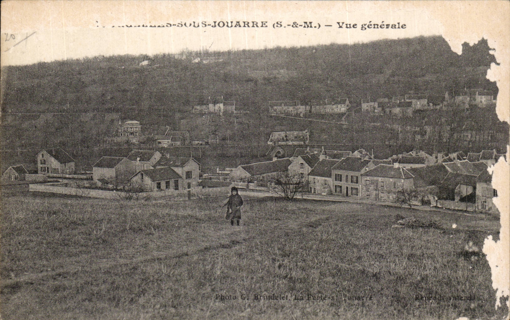 Tarjeta postal antigua La Ferte sous Jouarre Vista general