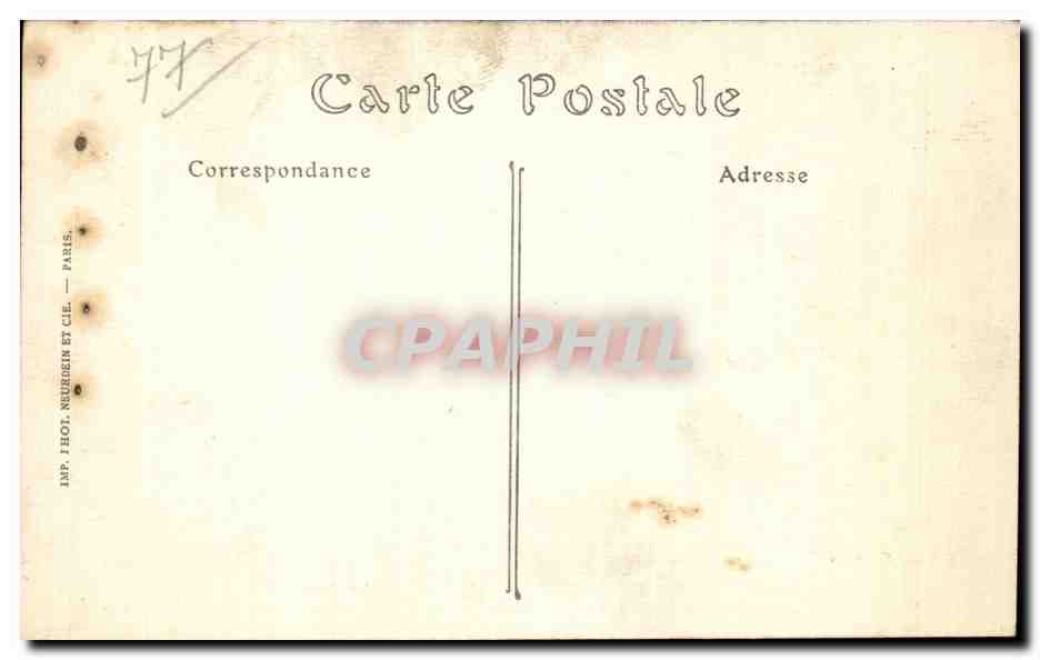 La Ferté-Sous-Jouarre (Seine-et-Marne) — El Puente Nuevo destruido durante la Batalla de la Marna (4-10 septiembre 1914) — Edición CULMANS — Reverso