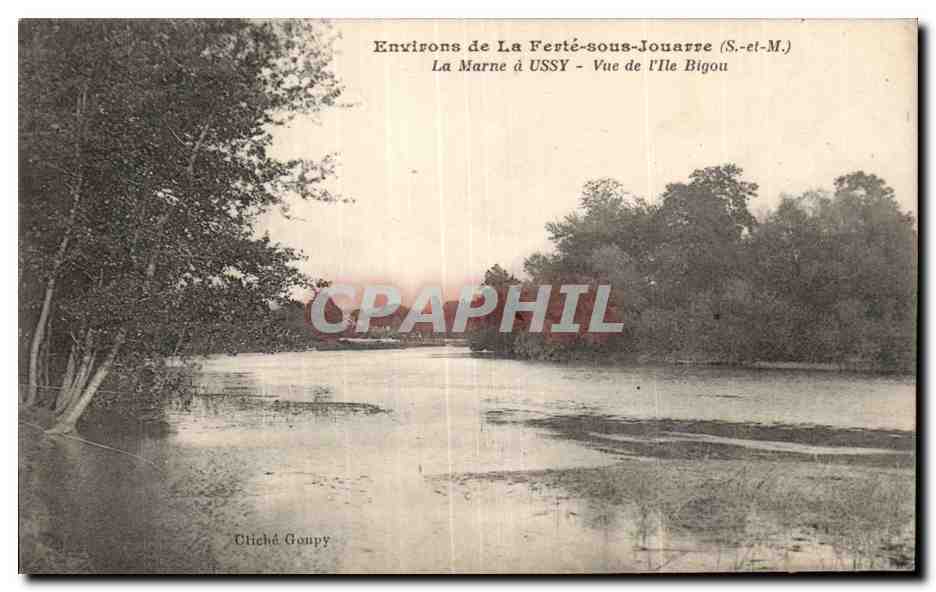 Environ de La Ferté-sous-Jouarre — Vue de l'Île Bigou — Cliché Goupy
