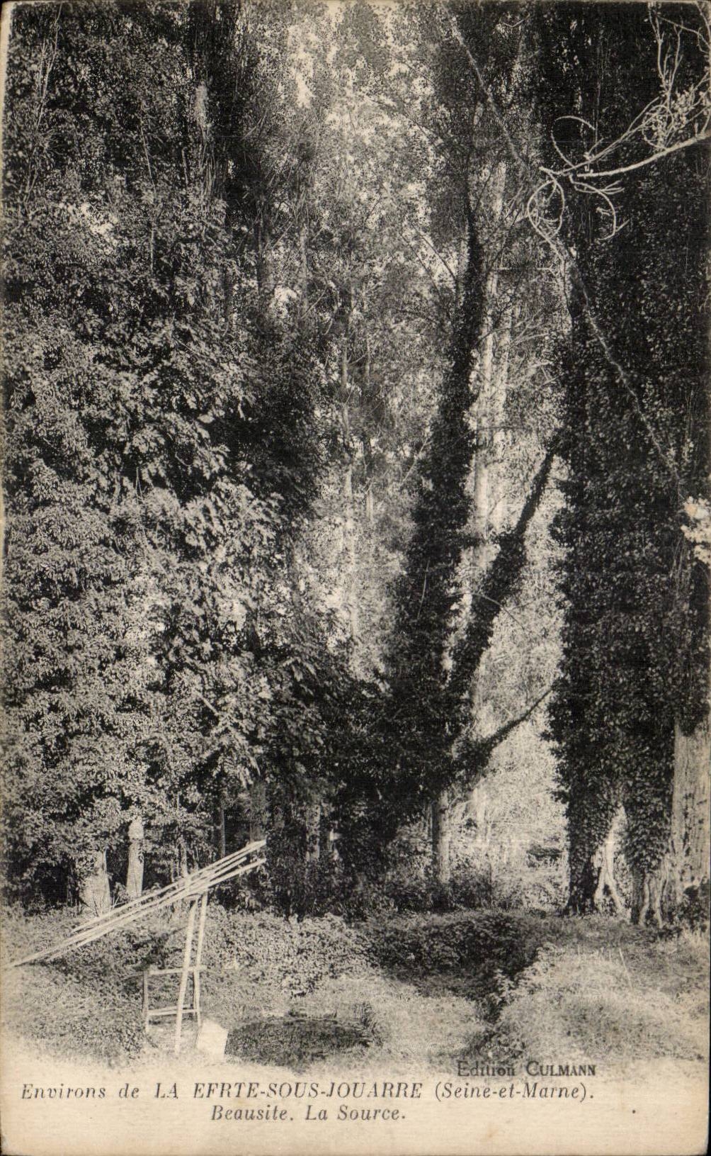Environs de LA EFRTE-SOUS-JOUARRE (Seine-et-Marne) — Beausite, La Source — Édition Culmann - Recto