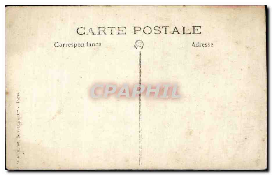CARTE PHOTO Folklore Costume Femme revant — Verso