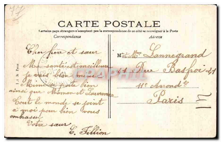 Jouarre (S.-&-M.) — La Crypte Ste Ozanne, Princesse d'Écosse, Religieuse à Jouarre au XIIIe Siècle — Edit. Jubeaux, Jouarre — Verso