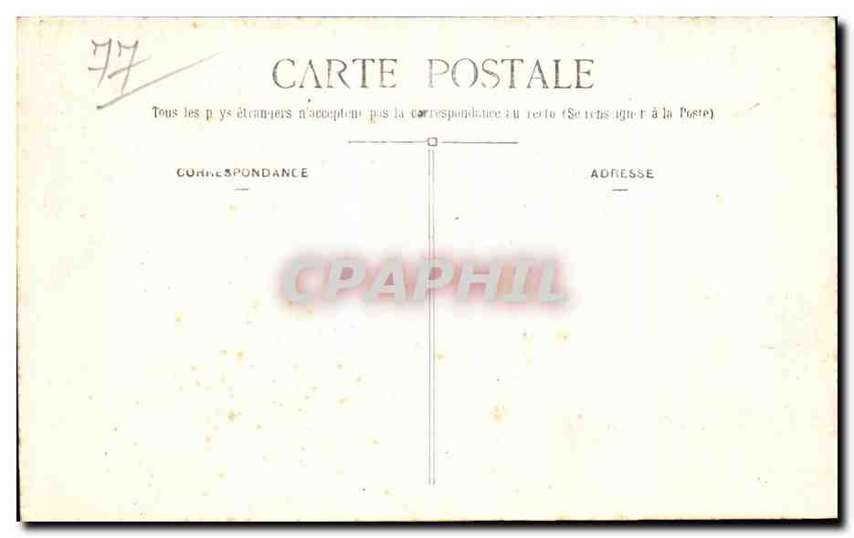 Jouarre (S.-et-M.) — Interior de la Cripta de San Pablo — Muro Merovingio y los Sepulcros (siglo VII) — Fotografía G. Brindelet, 30, rue Saint-Nicolas, La Ferté-sous-Jouarre (S.-et-M.) — Reverso