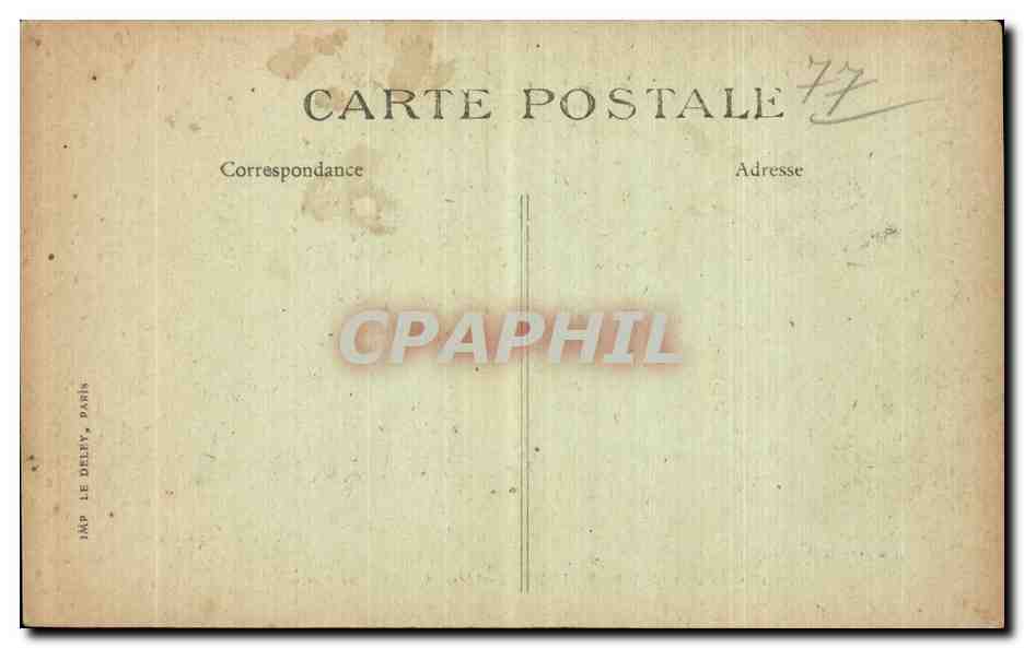 Bosque de Fontainebleau — La Fiesta del Perro — Editor Le Défry, París, n° 157 — Reverso