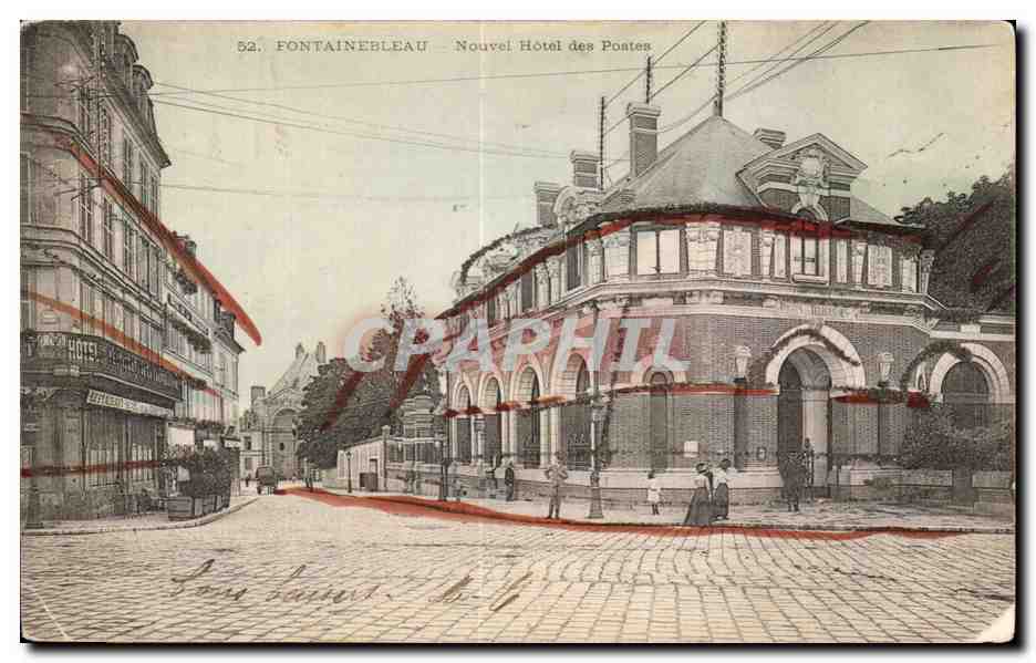 CPA Fontainebleau Nouvel hotel des Postes
