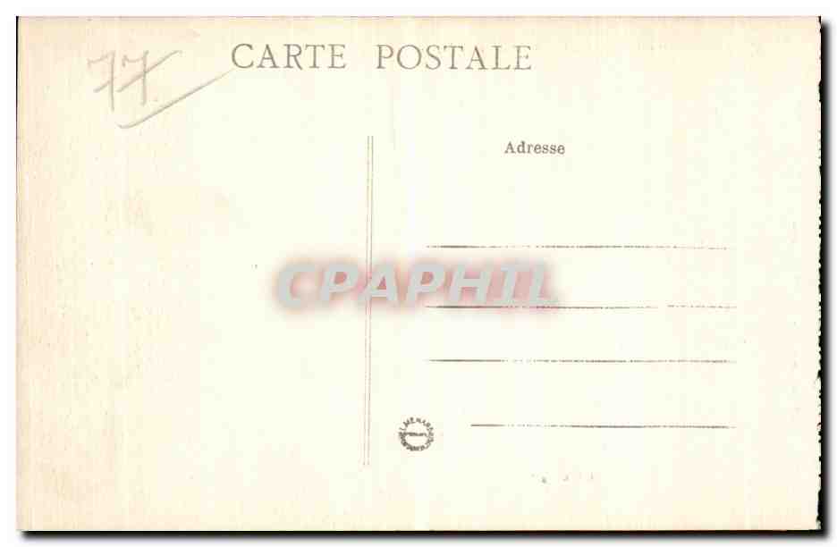 Fontainebleau — La Rue Grande et l'Église — Collection Artistique J.M. — Reverso