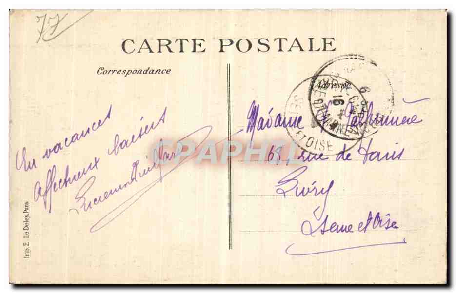 Forêt de FONTAINEBLEAU (Marlotte) — Belvédère des Pins - Gorges aux Loups — Siron édit. Fontainebleau — Reverso