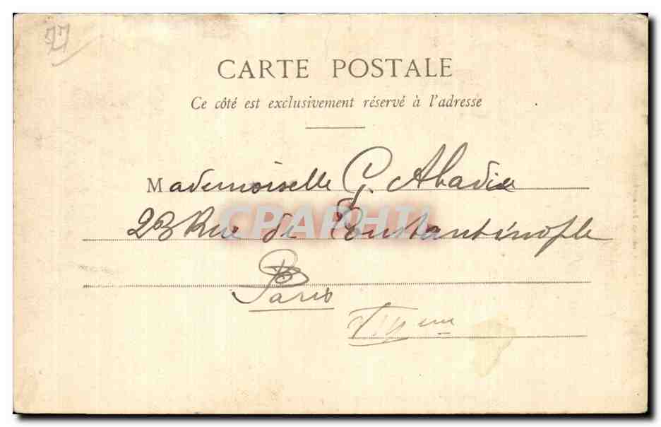 Forêt de Fontainebleau — Sphinx des Druides (Franchard) — Tihbault, éditeur, Souvainbleau, n°101 — Verso