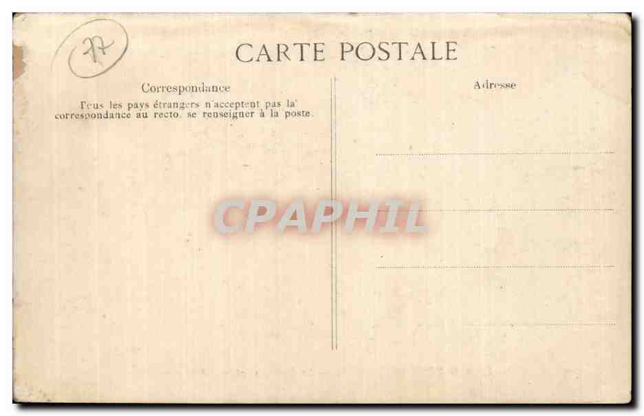 Bosque de FONTAINEBLEAU — El falso hongo de Apremont — Editor ELD, n° 969 — Reverso