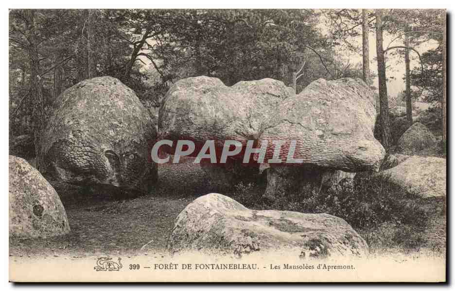 Bosque de Fontainebleau — Los Mausoleos de Apremont — CPAPHIL 399