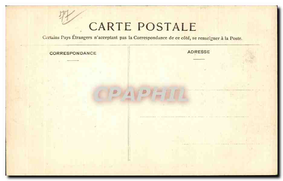 Bosque de Fontainebleau — Los Mausoleos de Apremont — CPAPHIL 399 — Reverso