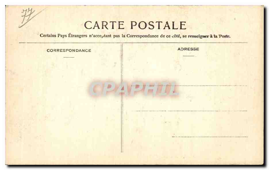 Forêt de Fontainebleau — Carrefour du Nid de l'Aigle (Mont Ussy) — Éditeur non identifié, n° 148 — Verso