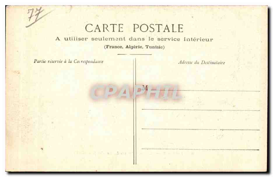 Sfinx van de Druiden (Franchard) — Bos van Fontainebleau — Thibault, uitgever, Fontainebleau-Melun, n°101 — Achterkant