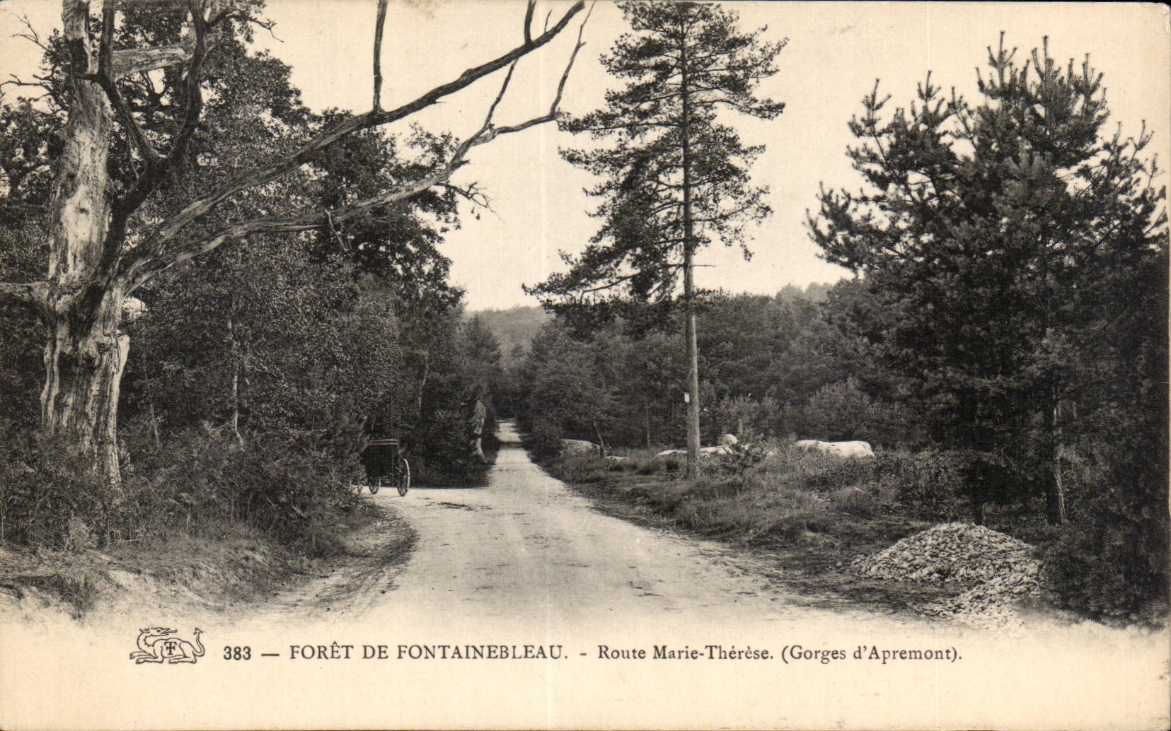Foresta di Fontainebleau — Strada Marie-Thérèse (Gole di Apremont) — Editore: 383