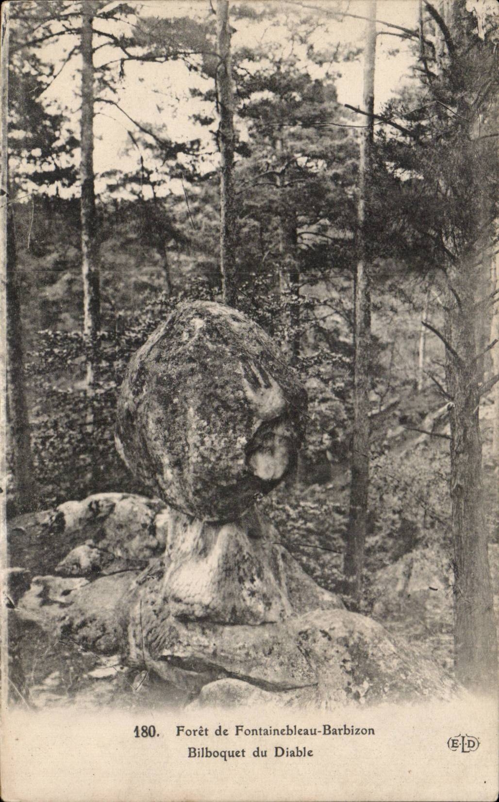 Fontainebleau-Barbizon-Wald — Teufelswurf — Verlag ELD, n° 180