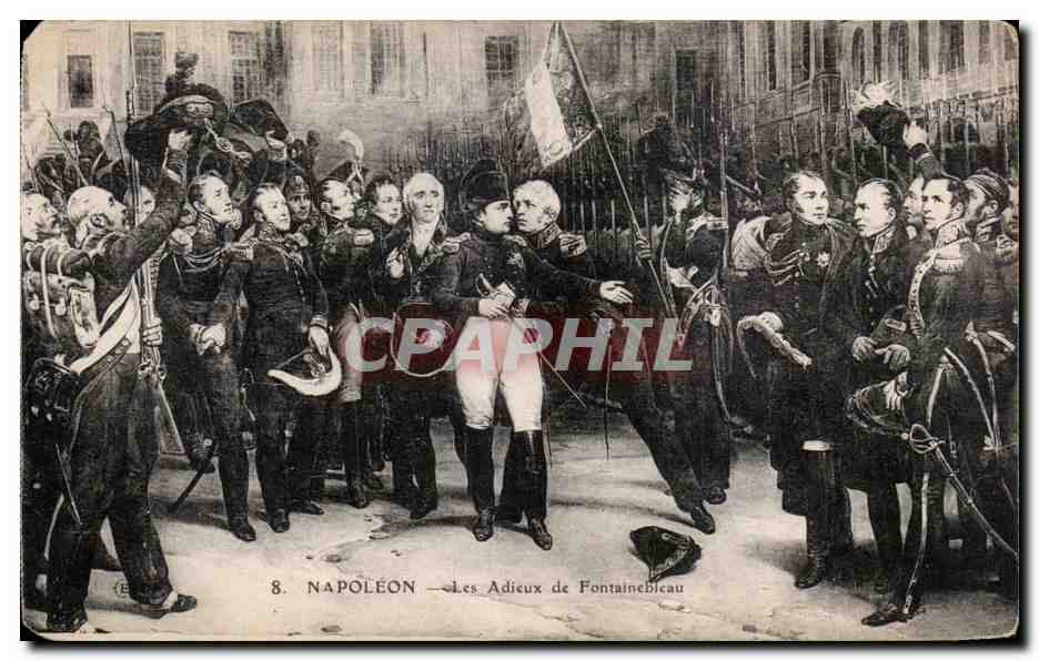 Napoléon — Les Adieux de Fontainebleau — Éditeur E. B. n°8