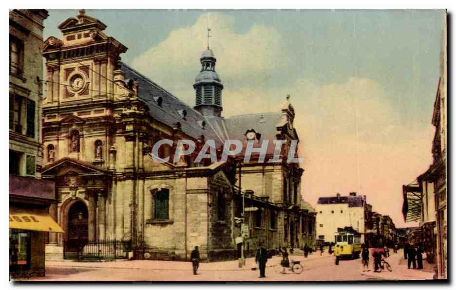 Kirche Saint-Louis und Grande Straße — Fontainebleau — Verlag Chez Léon Buettre