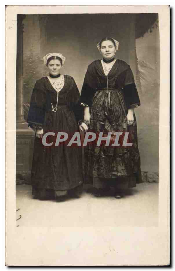 CARTE PHOTO Folklore Femmes