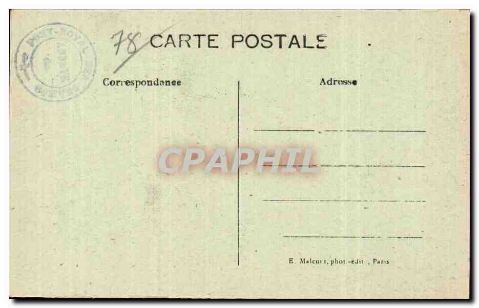 Abbaye de PORT-ROYAL (S.-et-O) — Les Ruines — E. M. — Verso