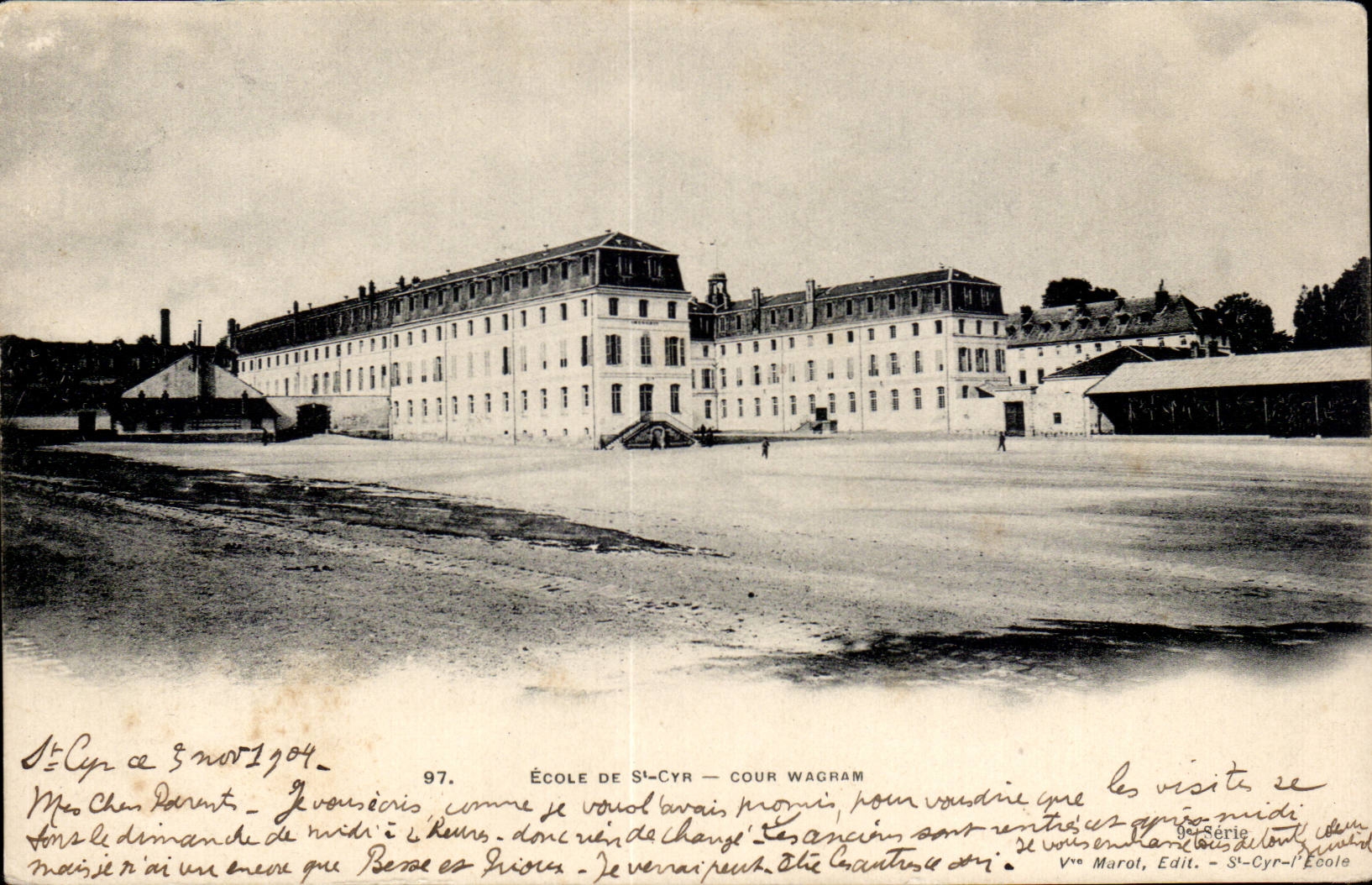 École de St-Cyr — Cour Wagram — V^n Marol, Édit. — Série 97