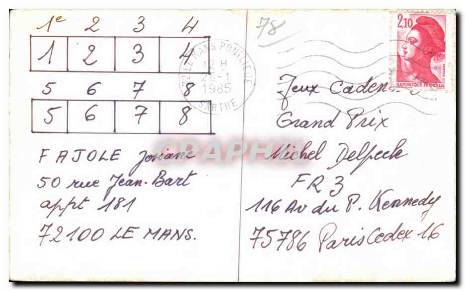 REPRO ? Thoiry La place vue du clocheton  — Back