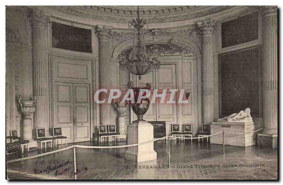 CPA Versailles Grand Trianon Salle circulaire 