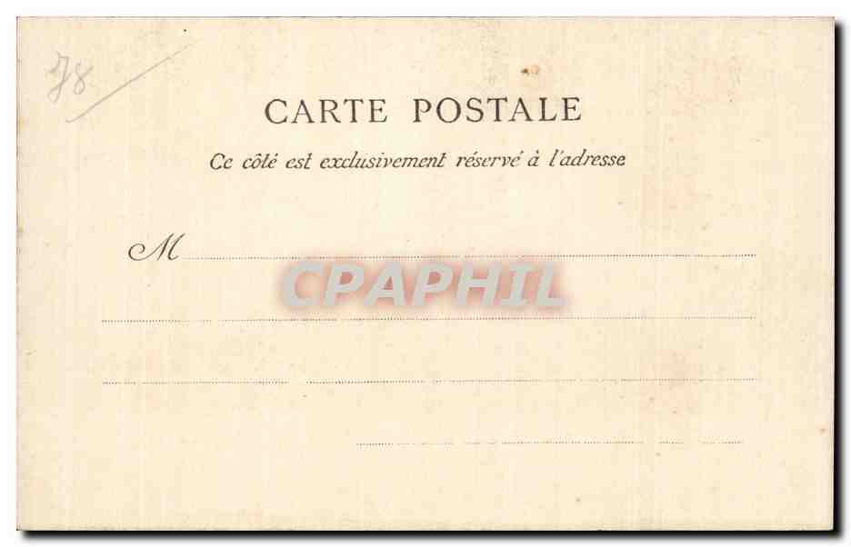 CPA Versailles Trianon Le salon de famille — Verso
