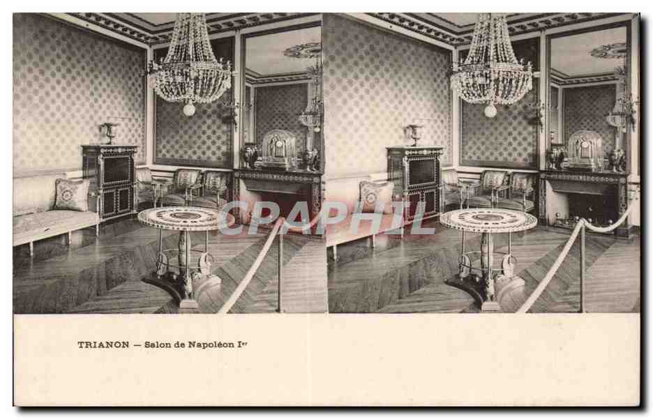 CPA Versailles Trianon Salon de Napoleon 1er