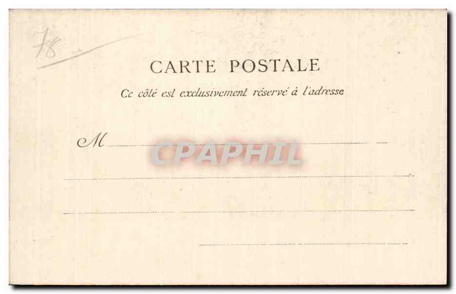 CPA Versailles Trianon Salon de Napoleon 1er — Verso