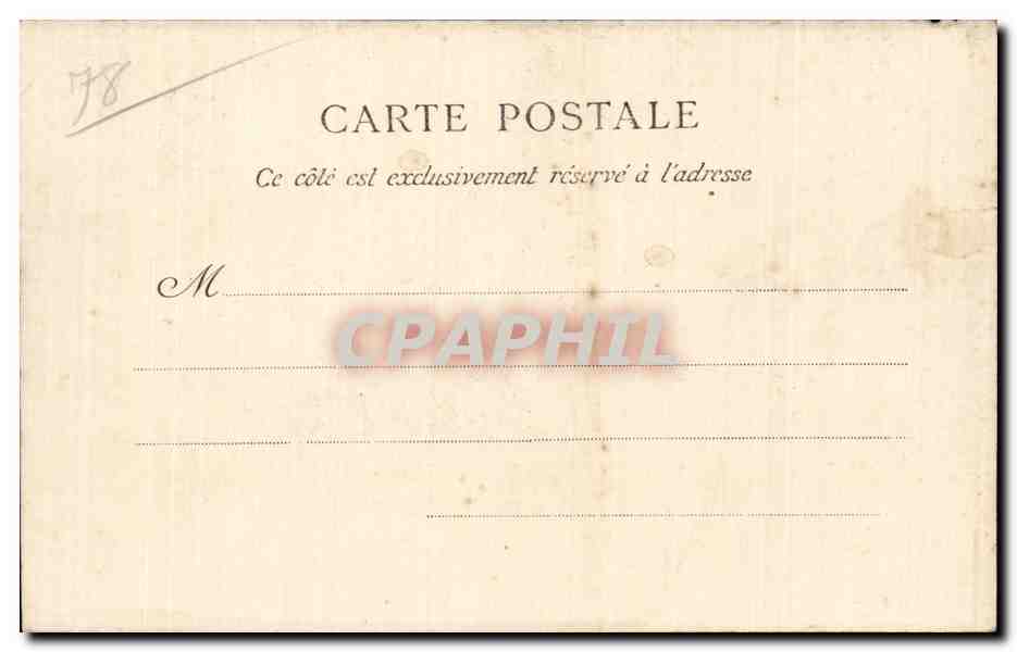 CPA Versailles Trianon Salon de la reine d Angleterre — Verso