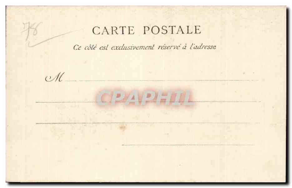 CPA Versailles Trianon Chambre de Louis Philippe — Verso