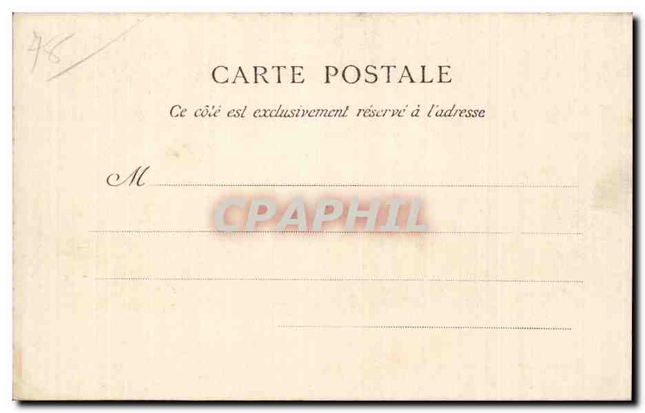 CPA Versailles Trianon Le cabinet de travail de Napoleon 1er — Rückseite