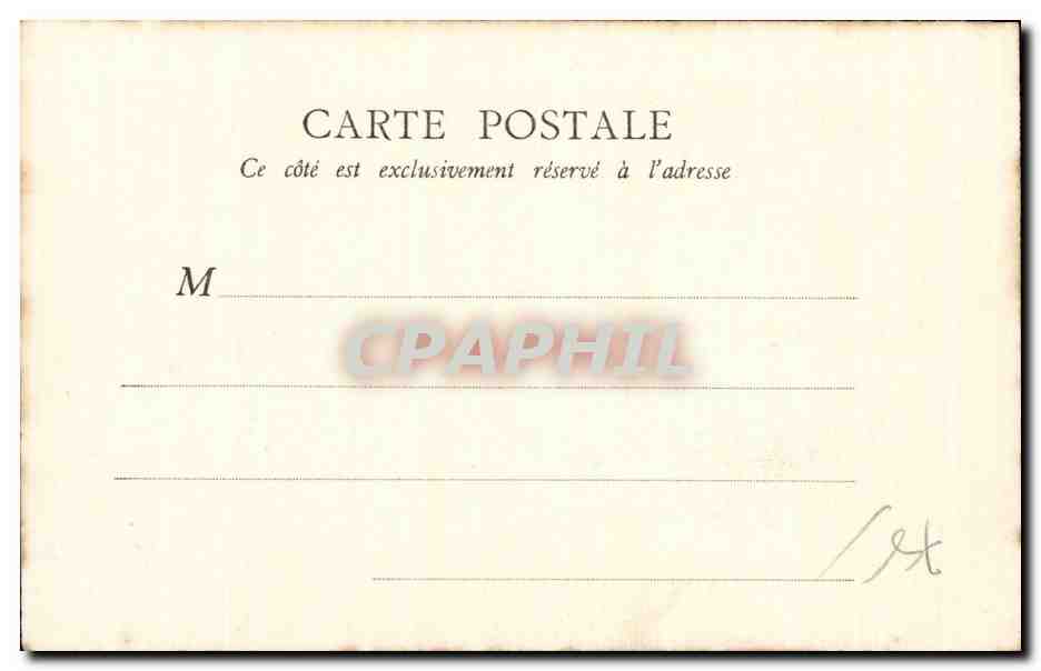 CPA Saint Germain en Laye Monument de Thiers — Verso
