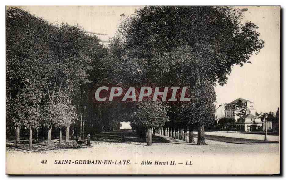 CPA Saint Germain en Laye Allee Henr II