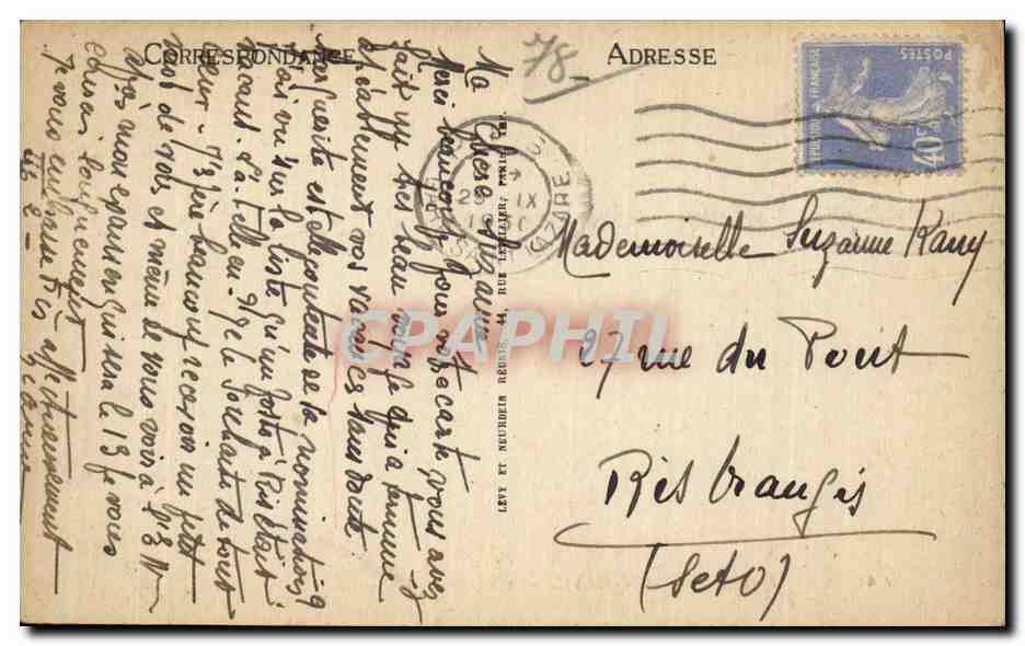 CPA Saint Germain en Laye Allee Henr II — Verso