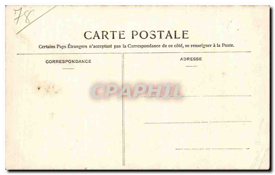 Saint-Germain-en-Laye — La Mare aux Canes — éditeur anonyme, n° 44 — Rückseite