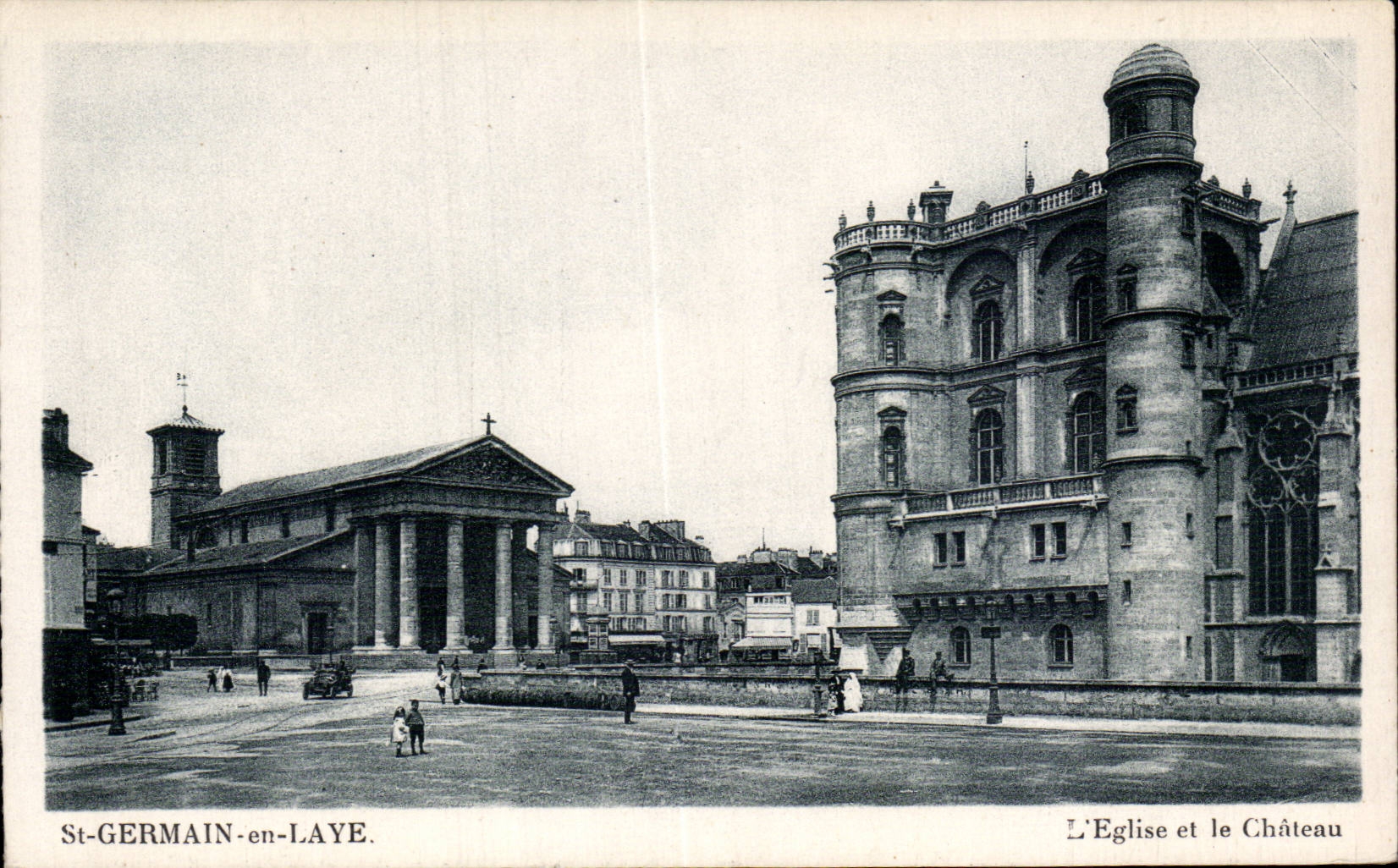 CPA Saint Germain en Laye L eglise et le chateau