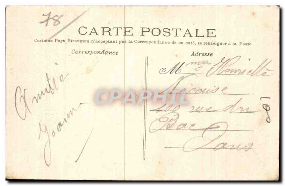 CPA Saint Germain en Laye Avenue des loges Cavaliers Chevaux Horse — Verso