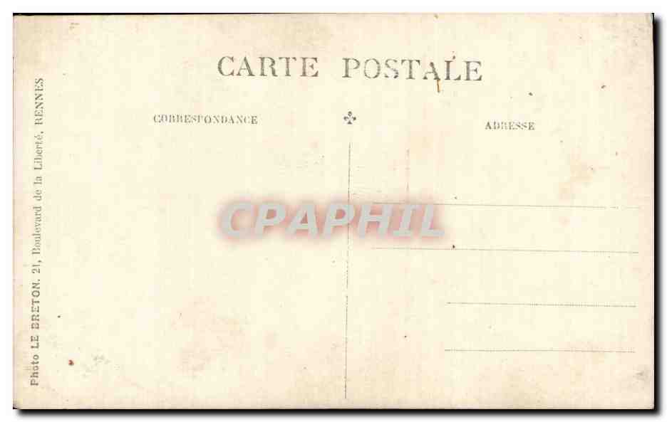 CARTE PHOTO Femme Folklore costume — Verso