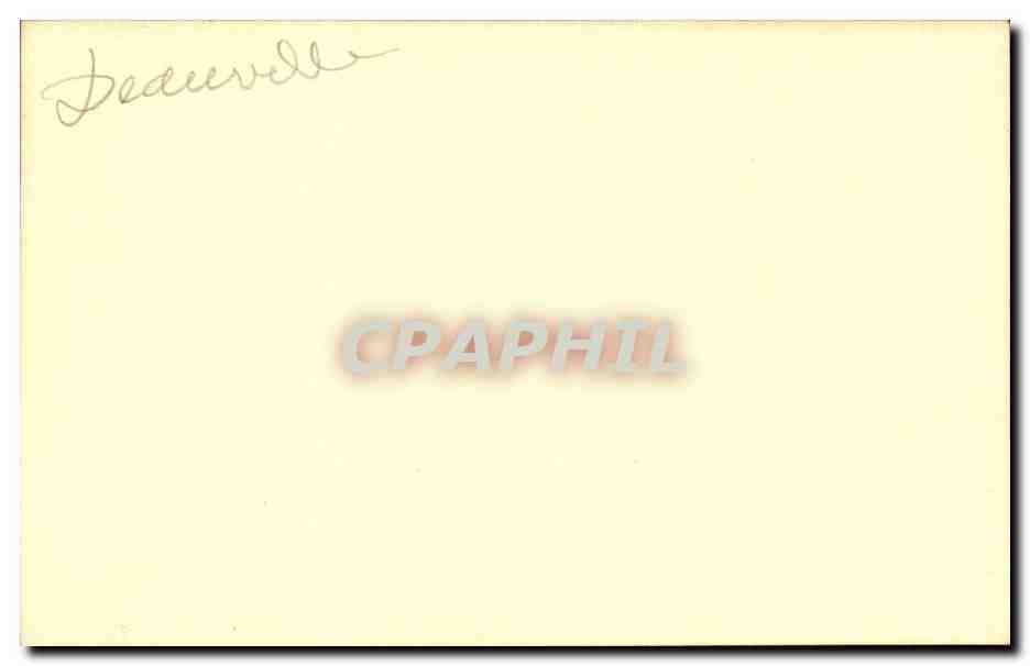 CARTE PHOTO Femme Folklore costume Deauville — Verso