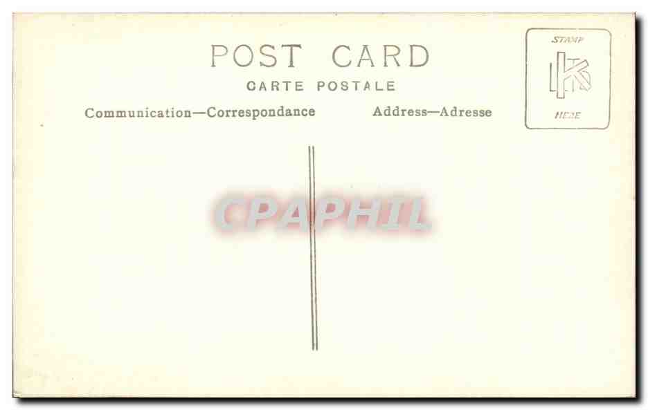 CARTE PHOTO Homme et enfant Folklore costume  — Rückseite