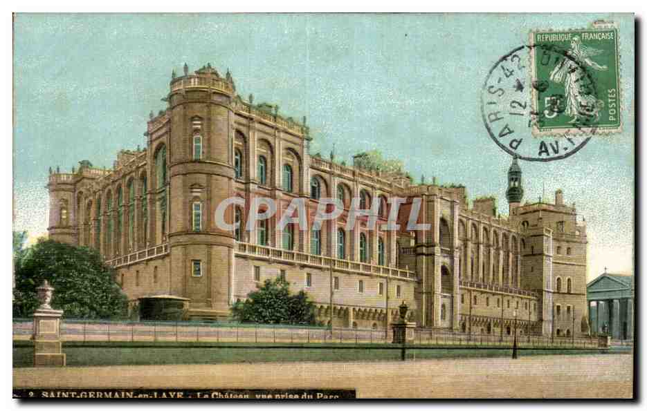 Saint-Germain-en-Laye — Le Château, vue prise du Parc — Éditeur non identifié, n° 9